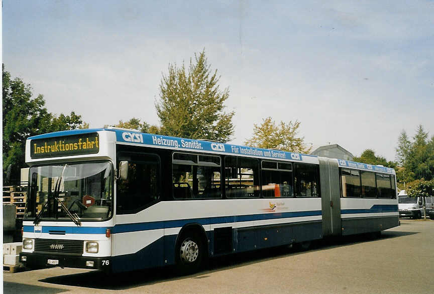 (070'832) - ZVB Zug - Nr. 76/ZG 46'076 - NAW/Hess am 11. September 2004 in Zug, Garage