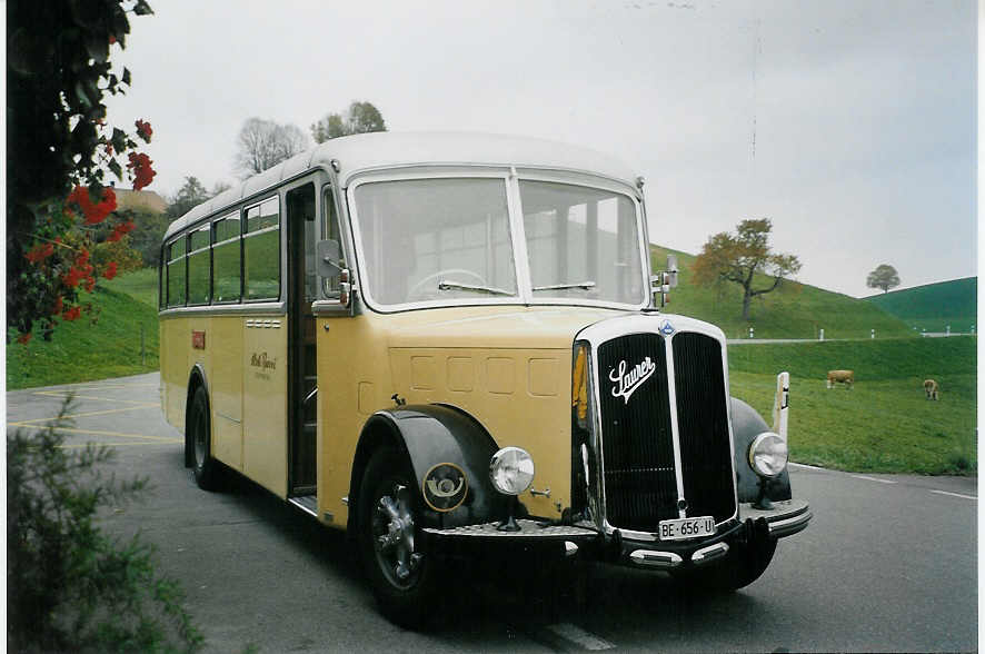 (072'436) - Burri, Teuffenthal - BE 656 U - Saurer/R&J am 31. Oktober 2004 in Buchen, Schmiedsegg