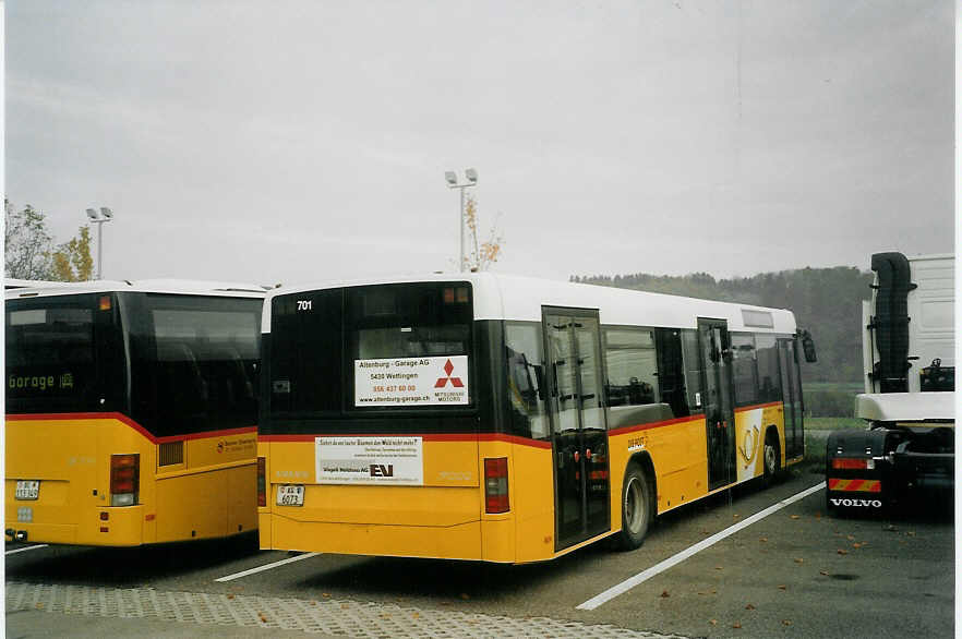 (072'511) - Meier, Untersiggenthal - Nr. 701/AG 6073 - Volvo am 6. November 2004 in Mnchenbuchsee, Volvo