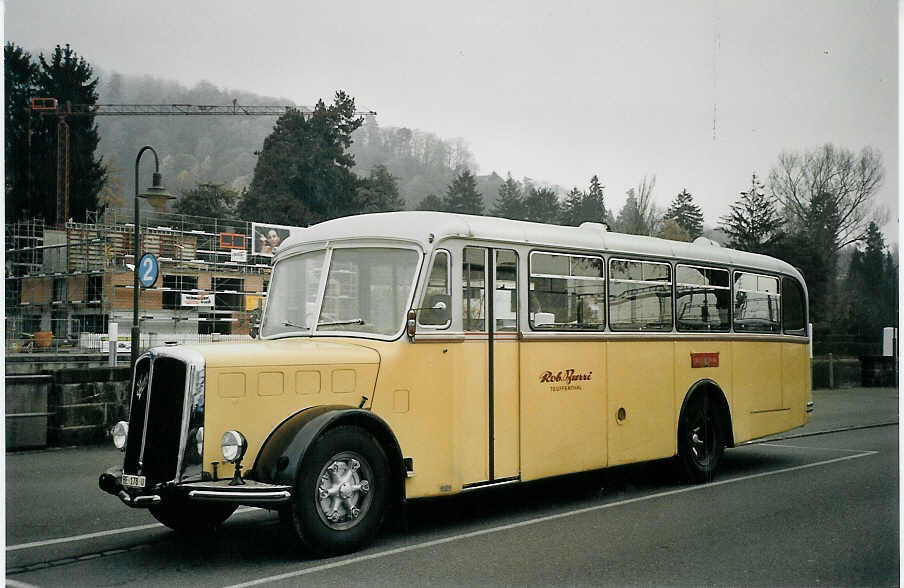 (073'123) - Burri, Teuffenthal - BE 178 U - Saurer/R&J am 12. Dezember 2004 bei der Schifflndte Thun