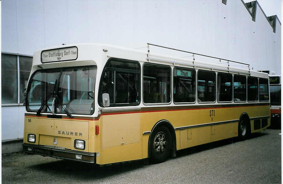 (074'001) - STI Thun - Nr. 56 - Saurer/R&J am 16. Januar 2005 in Biel, BTR