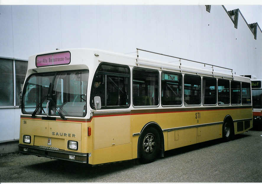 (074'002) - STI Thun - Nr. 56 - Saurer/R&J am 16. Januar 2005 in Biel, BTR