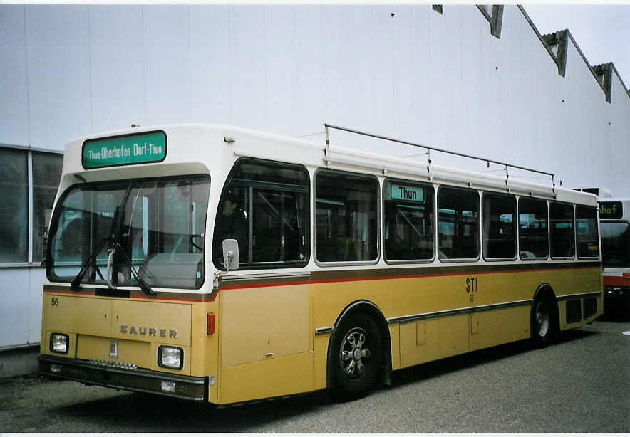 (074'004) - STI Thun - Nr. 56 - Saurer/R&J am 16. Januar 2005 in Biel, BTR