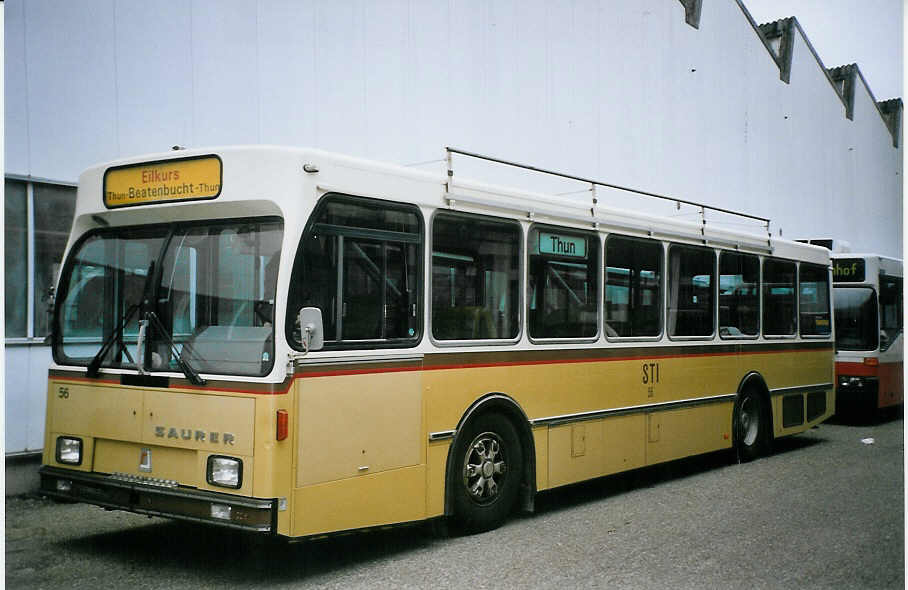 (074'013) - STI Thun - Nr. 56 - Saurer/R&J am 16. Januar 2005 in Biel, BTR