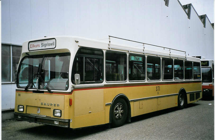 (074'016) - STI Thun - Nr. 56 - Saurer/R&J am 16. Januar 2005 in Biel, BTR