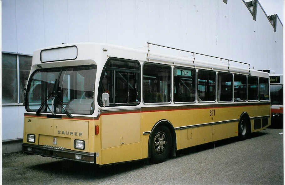 (074'018) - STI Thun - Nr. 56 - Saurer/R&J am 16. Januar 2005 in Biel, BTR