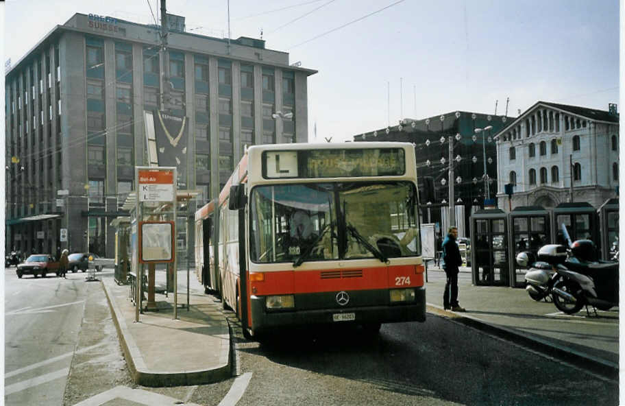 (074'930) - TPG Genve - Nr. 274/GE 96'203 - Mercedes am 24. Februar 2005 in Genve, Bel-Air