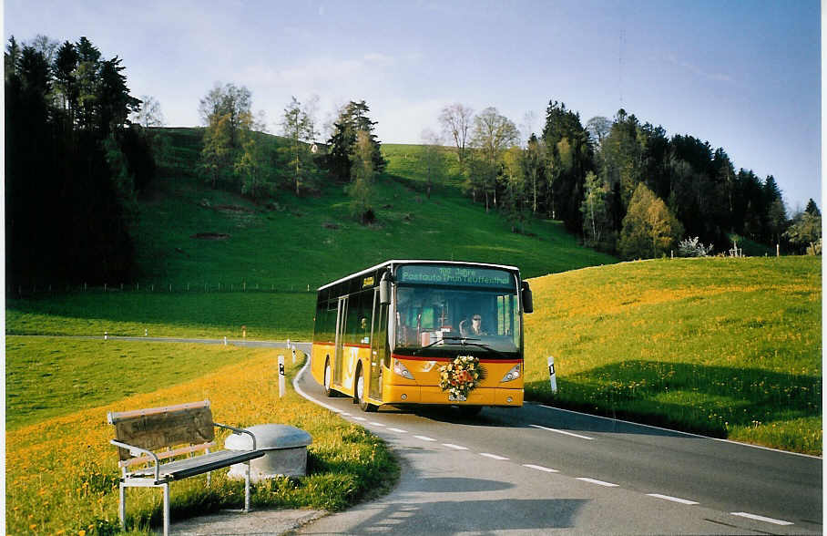 (076'429) - Burri, Teuffenthal - BE 60'582 - Van Hool am 1. Mai 2005 in Homberg, Gappen