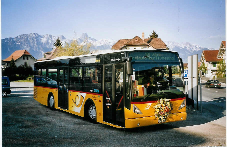 (076'434) - Burri, Teuffenthal - BE 60'582 - Van Hool am 1. Mai 2005 in Steffisburg, Ziegelei