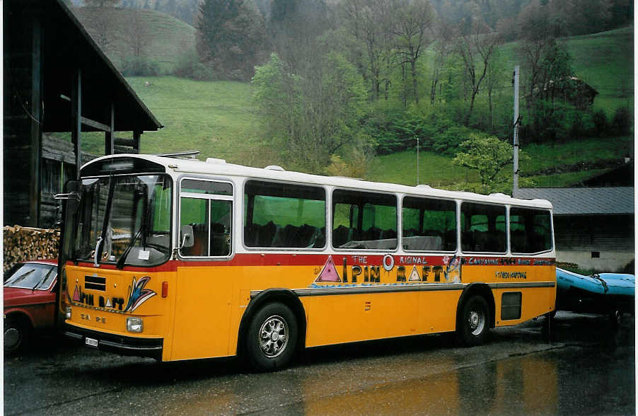 (076'606) - Alpin Raft, Interlaken - BE 365'592 - Saurer/R&J (ex P 24'277) am 16. Mai 2005 bei Boltigen