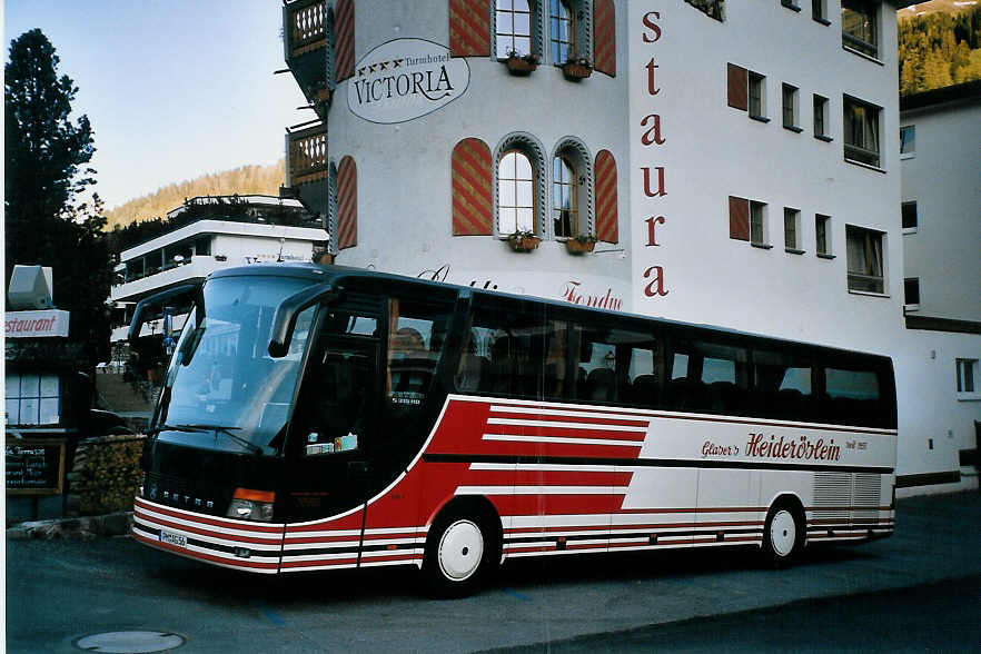 (076'717) - Aus Deutschland: Glaser, Wiesenburg - PM-AG 56 - Setra am 26. Mai 2005 in Davos, Hotel Viktoria