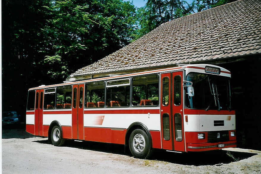 (076'827) - Frey, Opfikon - GL 15'272 - FBW/R&J (ex Tiemann, Oetwil Nr. 20; ex AAGS Schwyz Nr. 20) am 29. Mai 2005 in Oberburg, Ziegelgut