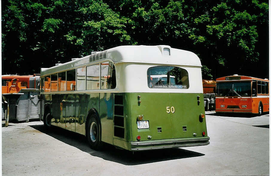 (076'830) - SVB Bern (TVB) - Nr. 50/BE 27'150 - Saurer/Gangloff am 29. Mai 2005 in Oberburg, Ziegelgut