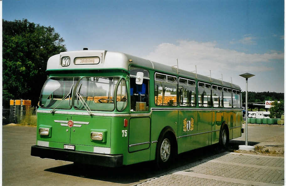 (076'924) - BVB Basel (RWB) - Nr. 75/BE 399'675 - FBW/FHS am 29. Mai 2005 in Hindelbank, Landi