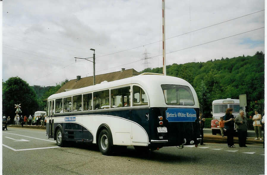 (077'123) - Schmid, Oberdorf - BL 57'354 - Saurer/R&J (ex AGR Reigoldswil; ex BSF Hochdorf Nr. 8; ex ATGH Heiligenschwendi Nr. 5) am 5. Juni 2005 in Bad Bubendorf, Talhuus