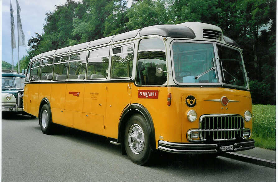 (077'208) - Gerber, Matzendorf - SO 50'805 - FBW/R&J (ex Kontiki, Wettingen; ex P 24'001; ex P 21'501) am 5. Juni 2005 in Bubendorf