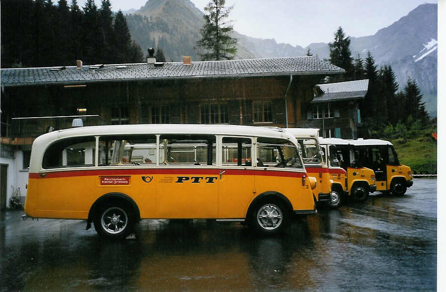 (078'105) - Schmid, Thrishaus - Nr. 3/BE 26'206 - Saurer/Gangloff (ex Geiger, Adelboden Nr. 3) am 25. juni 2005 auf der Griesalp