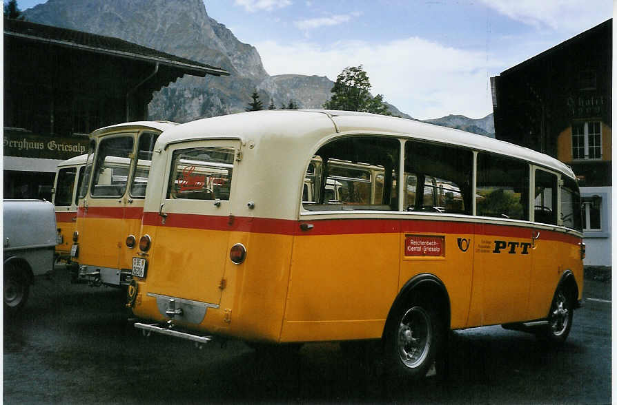 (078'113) - Schmid, Thrishaus - Nr. 3/BE 26'206 - Saurer/Gangloff (ex Geiger, Adelboden Nr. 3) am 25. Juni 2005 auf der Griesalp