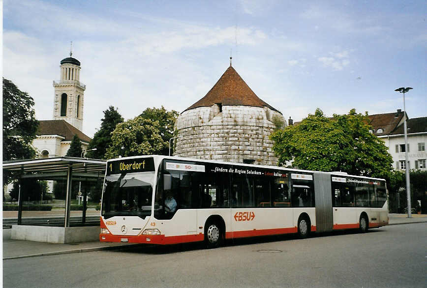 (078'314) - BSU Solothurn - Nr. 43/SO 143'443 - Mercedes am 9. Juli 2005 in Solothurn, Amthausplatz