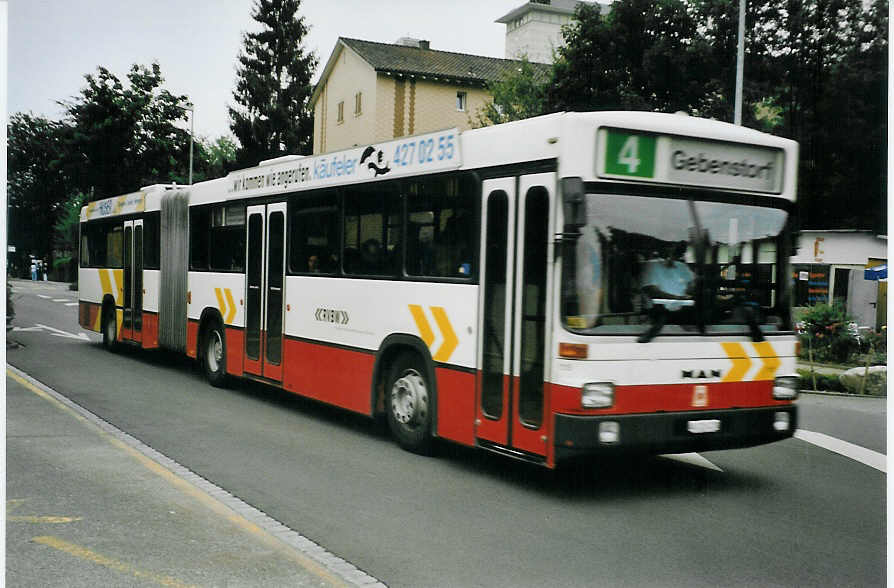 (079'111) - RVBW Wettingen - Nr. 115/AG 226'220 - MAN/R&J am 26. Juli 2005 in Spreitenbach, IKEA