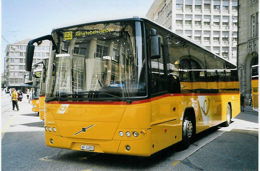 (079'216) - VBSG St. Gallen - AR 14'855 - Volvo am 28. Juli 2005 beim Bahnhof St. Gallen