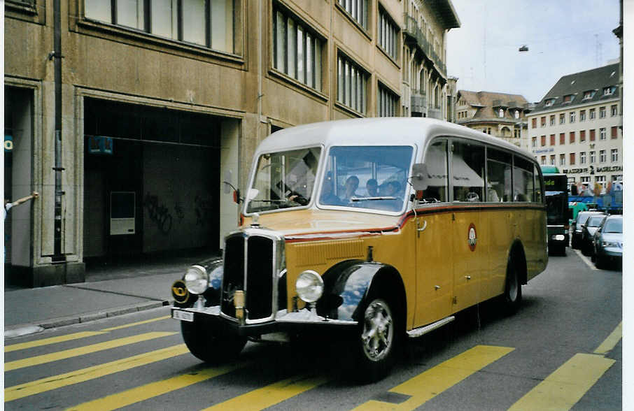 (079'327) - AAGL Liestal - BL 6270 - Saurer/Lauber (ex Frey, Giebenach; ex Odiet, Pleigne) am 30. Juli 2005 in Basel, Schifflnde