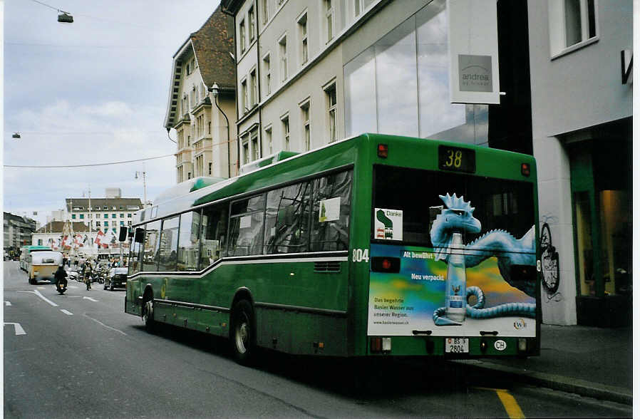 (079'328) - BVB Basel - Nr. 804/BS 2804 - Mercedes am 30. Juli 2005 in Basel, Schifflnde