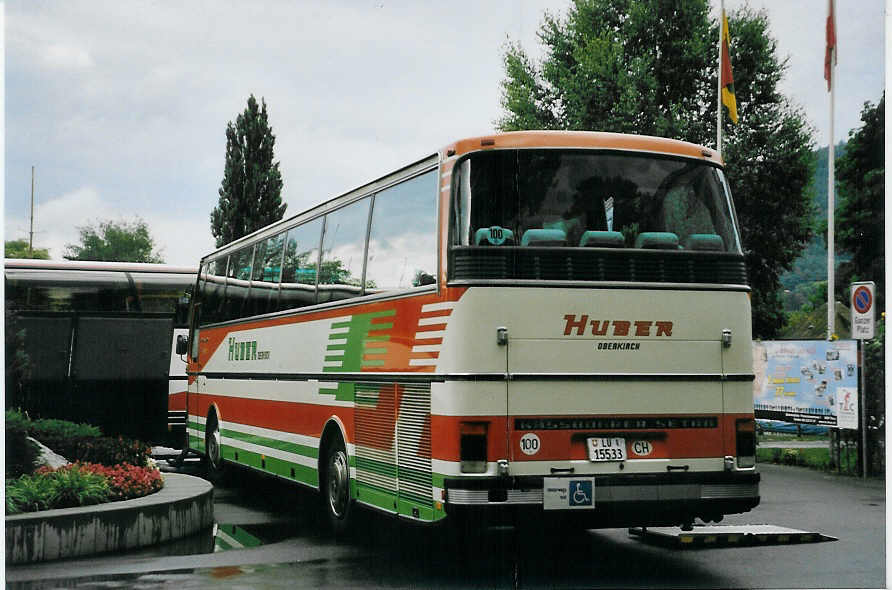 (079'503) - Huber, Oberkirch - LU 15'533 - Setra am 14. August 2005 in Thun, Strandbad