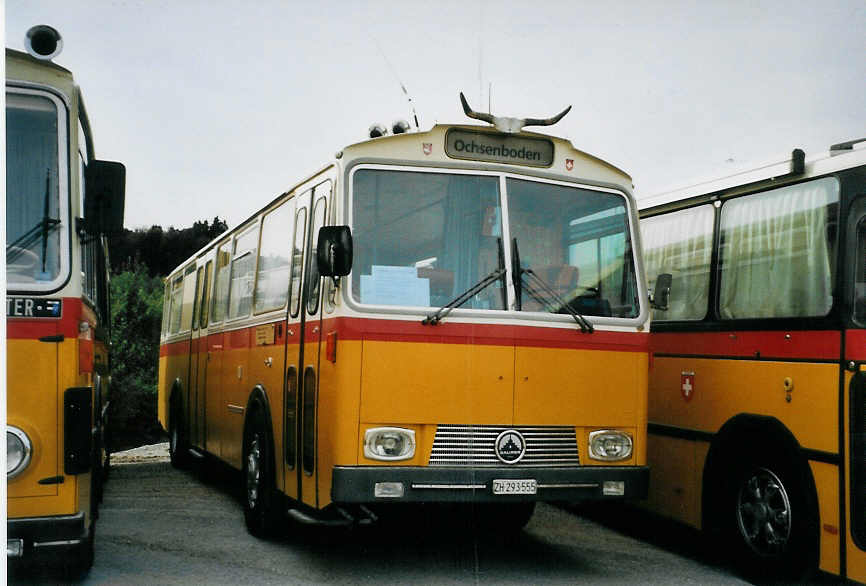 (079'737) - Gadliger, Horgen - ZH 293'555 - Saurer/Tscher (ex Lienert&Ehrler, Einsiedeln; ex Lienert, Einsiedeln) am 27. August 2005 in Niederbipp, Saurertreffen