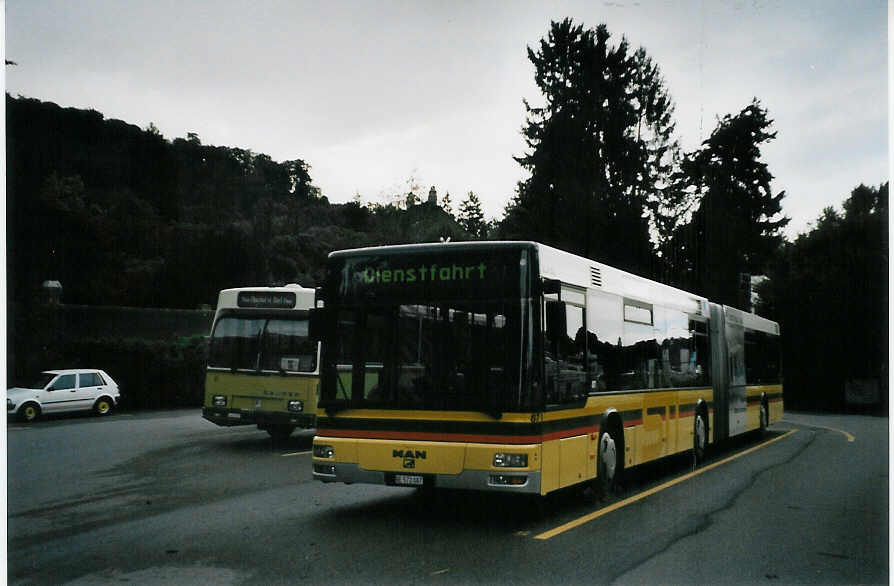 (080'020) - STI Thun - Nr. 87/BE 572'087 - MAN am 28. August 2005 bei der Schifflndte Thun