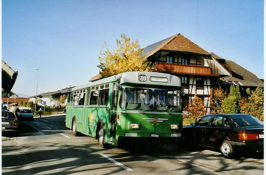 (081'417) - BVB Basel (RWB) - Nr. 75/BE 399'675 - FBW/FHS am 29. Oktober 2005 in Kaltacker, Gasthof Hirschen