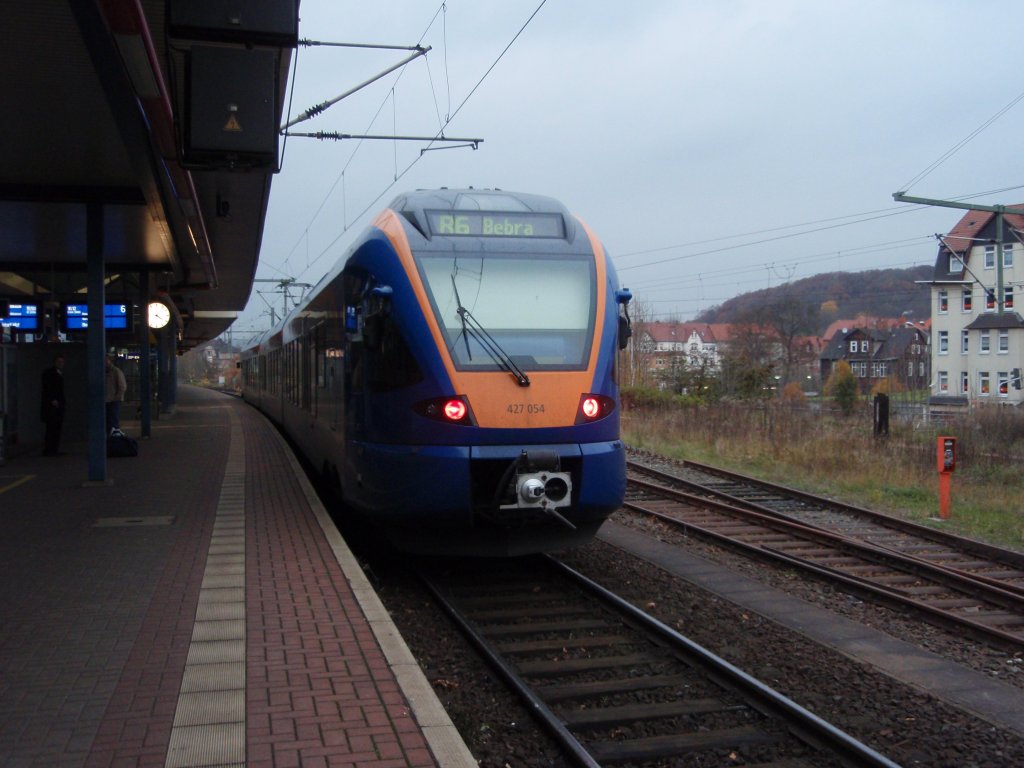 427 054 der Cantus als CAN nach Bebra in Eisenach. 07.11.2009