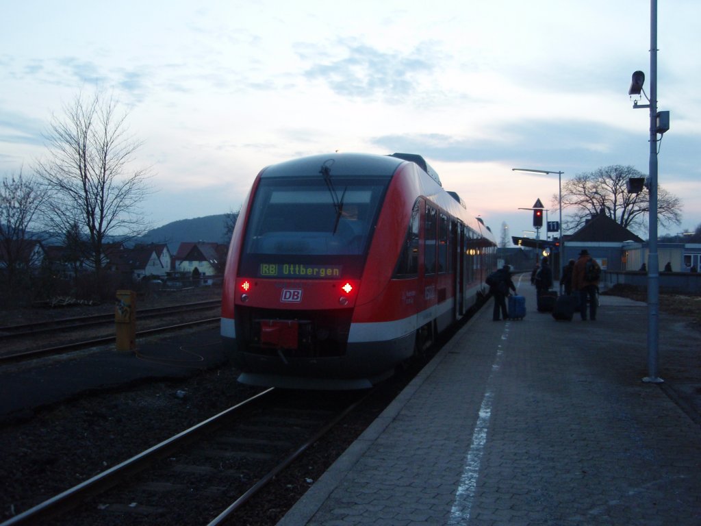 648 255 als RB 85 aus Gttingen in Ottbergen. 12.03.2011