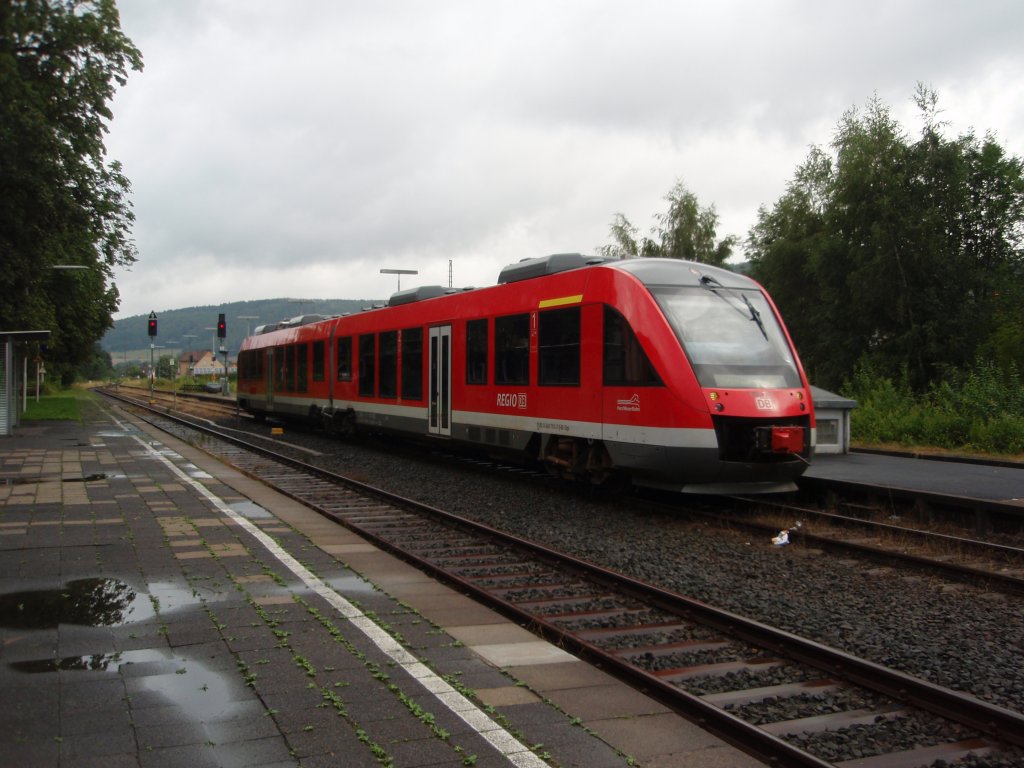 648 763 als RB nach Northeim (Han) in Bodenfelde. 25.07.2009