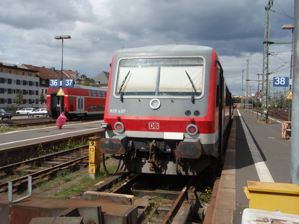 928 437 als RB nach Gieen in Fulda. 29.08.2009
