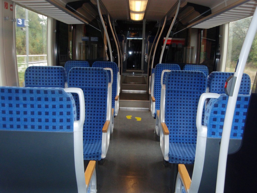Der Innenraum eines VT 641. 10.10.2009