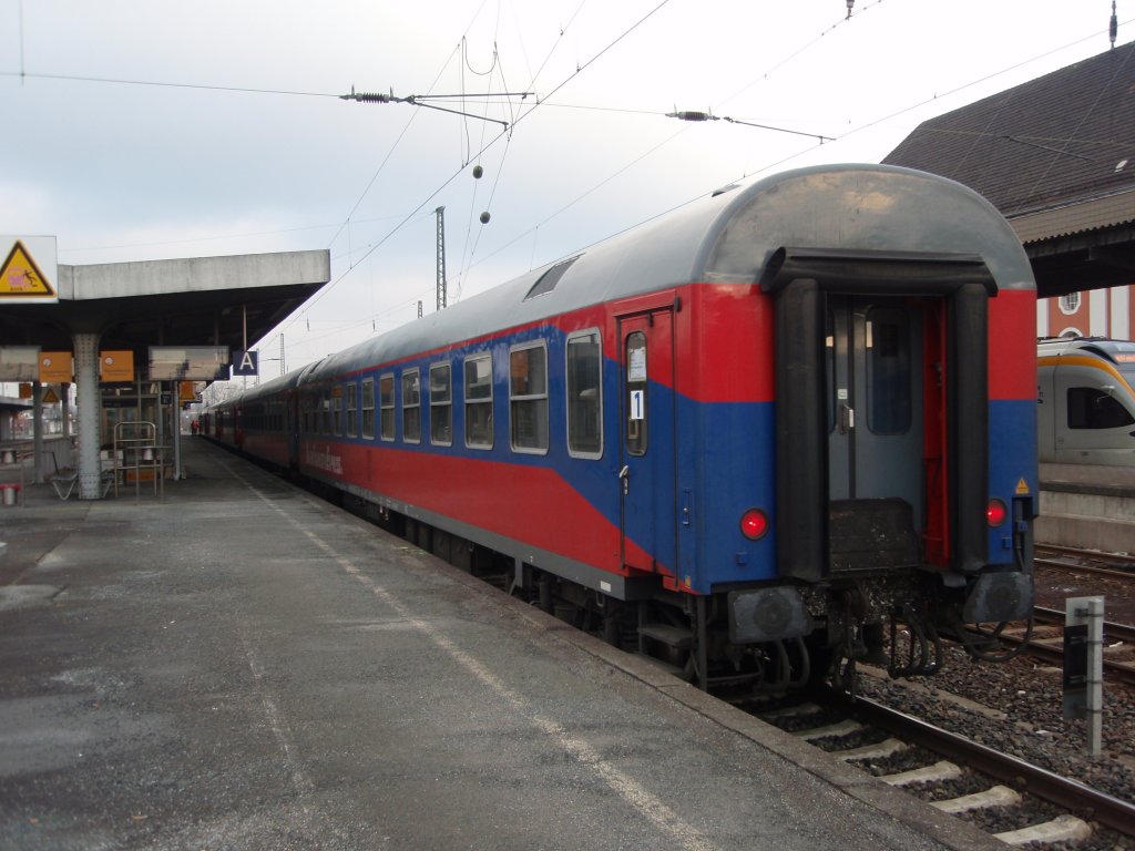 Ein Halberstdter der BTE als RE 13 Ersatzverkehr der eurobahn aus Mnchengladbach Hbf in Hamm (Westf.). 20.02.2010
