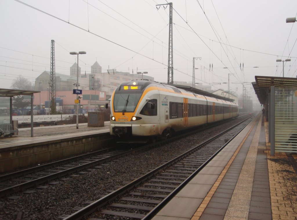 ET 5.14 der eurobahn als RB 59 Dortmund Hbf - Soest in Unna. 06.02.2010