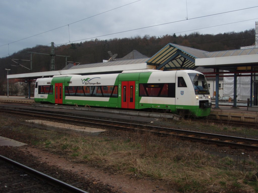 VT 108 der Sd-Thringen-Bahn als STB 1 nach Eisfeld in Eisenach. 26.03.2011
