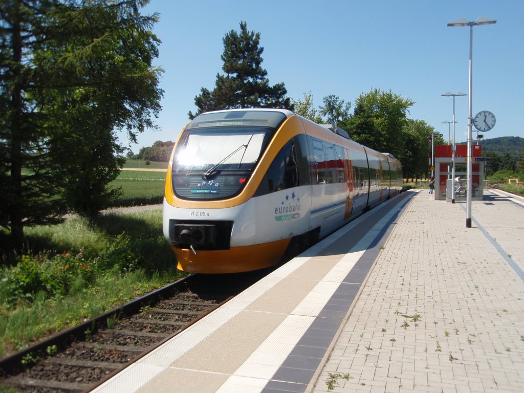 VT 2.06a der eurobahn als RB 71 Rahden - Bielefeld Hbf in Holzhausen-Heddinghausen. 24.06.2009
