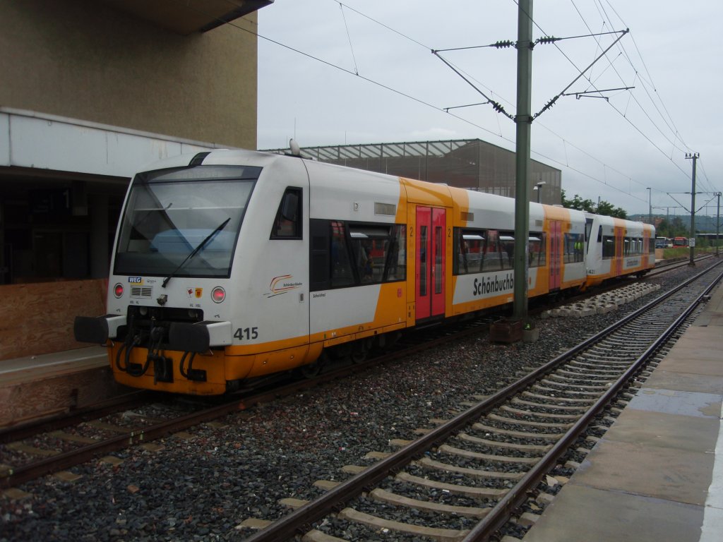 Zwei VT 650 der Wrttembergischen Eisenbahngesellschaft als WEG nach Dettenhausen in Bblingen. 29.06.2011