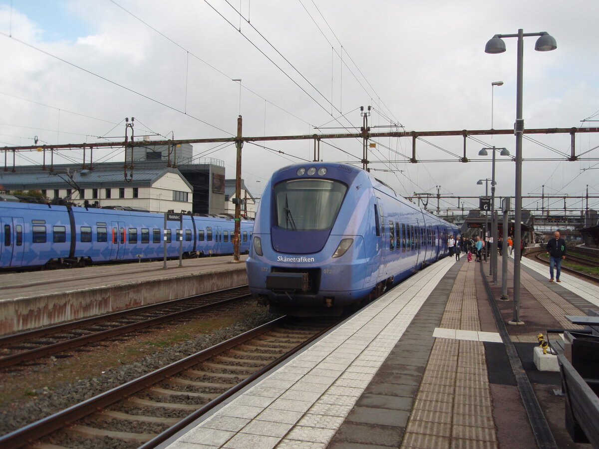 072 der Skånetrafiken als R aus Helsingborg Central in Hässleholm Central. 30.09.2023