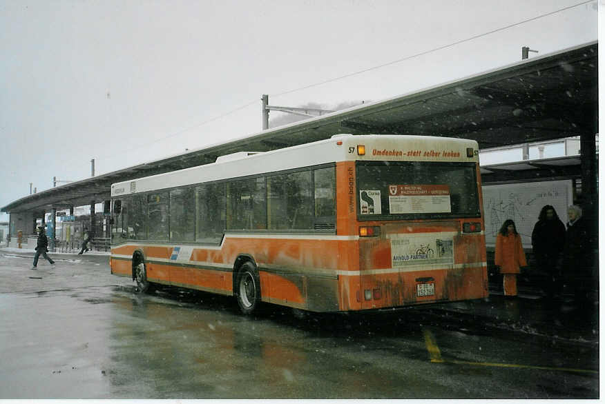 (082'236) - BOGG Wangen b.O. - Nr. 57/SO 152'268 - MAN (ex Hof, Hauenstein Nr. 57) am 29. Dezember 2005 beim Bahnhof Olten