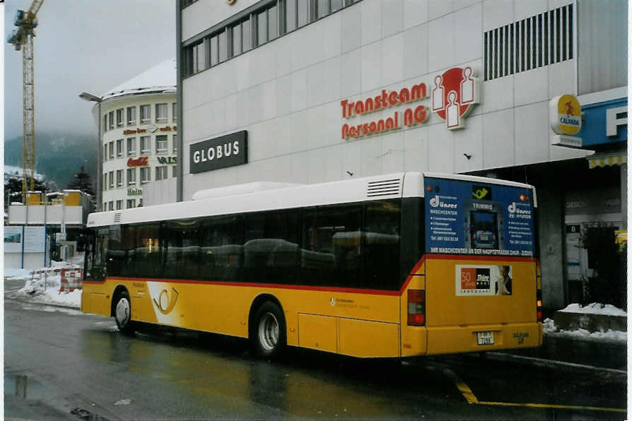 (082'314) - Dnser, Trimmis - GR 7288 - MAN am 1. Januar 2006 beim Bahnhof Chur