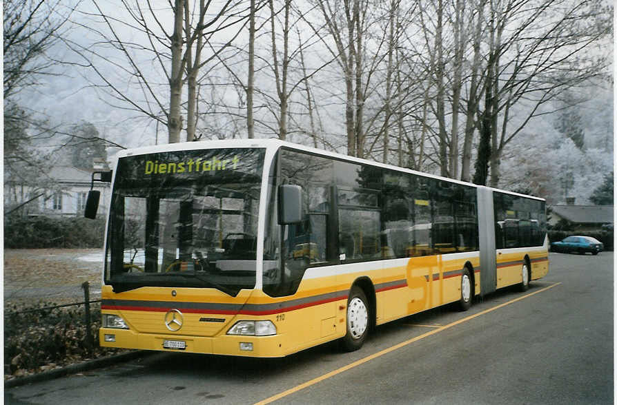 (082'615) - STI Thun - Nr. 110/BE 700'110 - Mercedes am 16. Januar 2006 bei der Schifflndte Thun