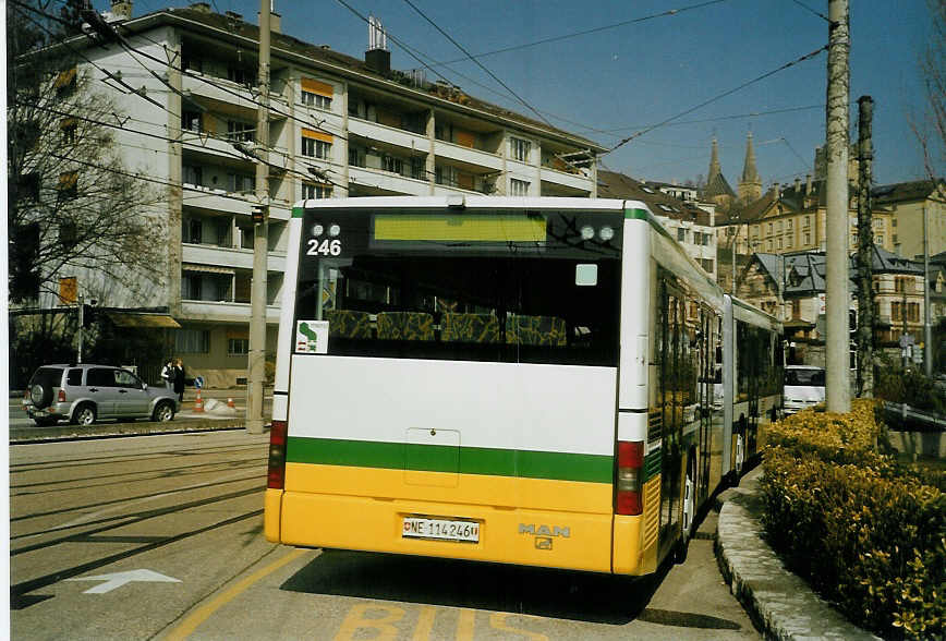 (083'921) - TN Neuchtel - Nr. 246/NE 114'246 - MAN am 19. Mrz 2006 in Neuchtel, Dpt