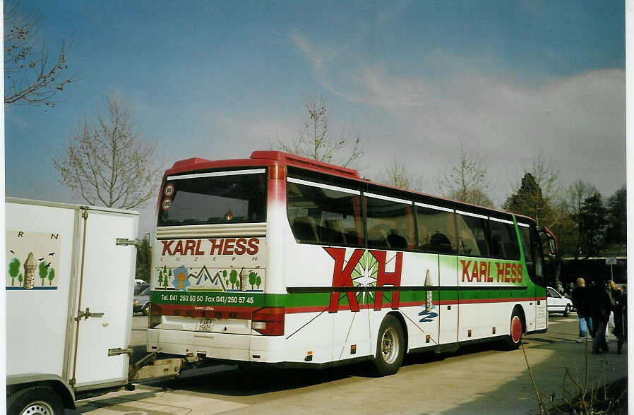 (084'023) - Hess K., Luzern - Nr. 48/LU 15'625 - Setra am 19. Mrz 2006 beim Bahnhof Yverdon