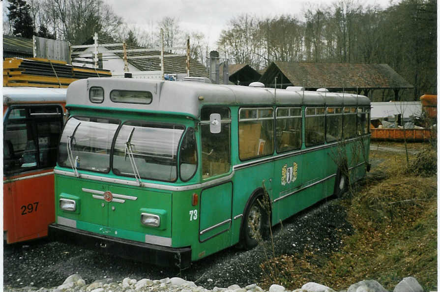 (084'127) - BVB Basel (RWB) - Nr. 73 - FBW/FHS am 2. April 2006 in Oberburg, Ziegelgut