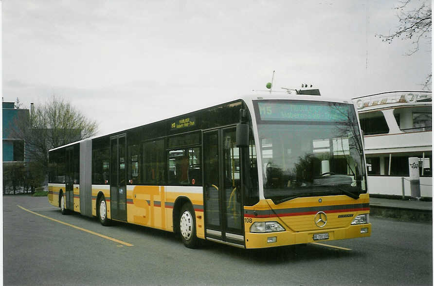 (084'309) - STI Thun - Nr. 108/BE 700'108 - Mercedes am 22. April 2006 bei der Schifflndte Thun