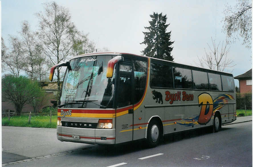 (084'503) - Dysli, Bern - Nr. 21/BE 49'871 - Setra (ex Fass, D-Wilhelmshaven) am 29. April 2006 in Thun, Scherzligen/Schadau